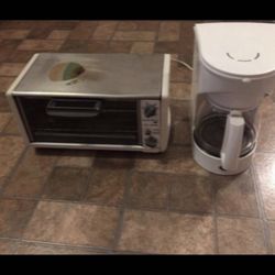 Coffee Maker And Toaster Oven 
