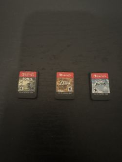 Nintendo Switch games for sale (cartridges only), all tested and working great.