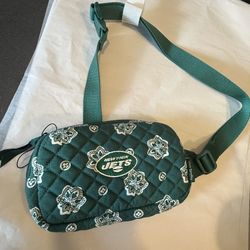 New York Jets green quilted crossbody bag #NFL #gameday  Vera Bradley 