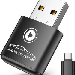 new Wireless CarPlay Adapter for Apple iPhone（2026 Upgraded） Mini Design, Converts Factory Wired to Wireless Adapter for CarPlay, Plug and Play, Auto 
