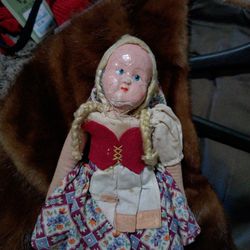 Antique Swedish Doll