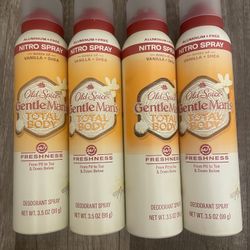 Old Spice Whole Body Deodorant for Men, Total Body Aluminum Free Spray, Vanilla + Shea, 3oz