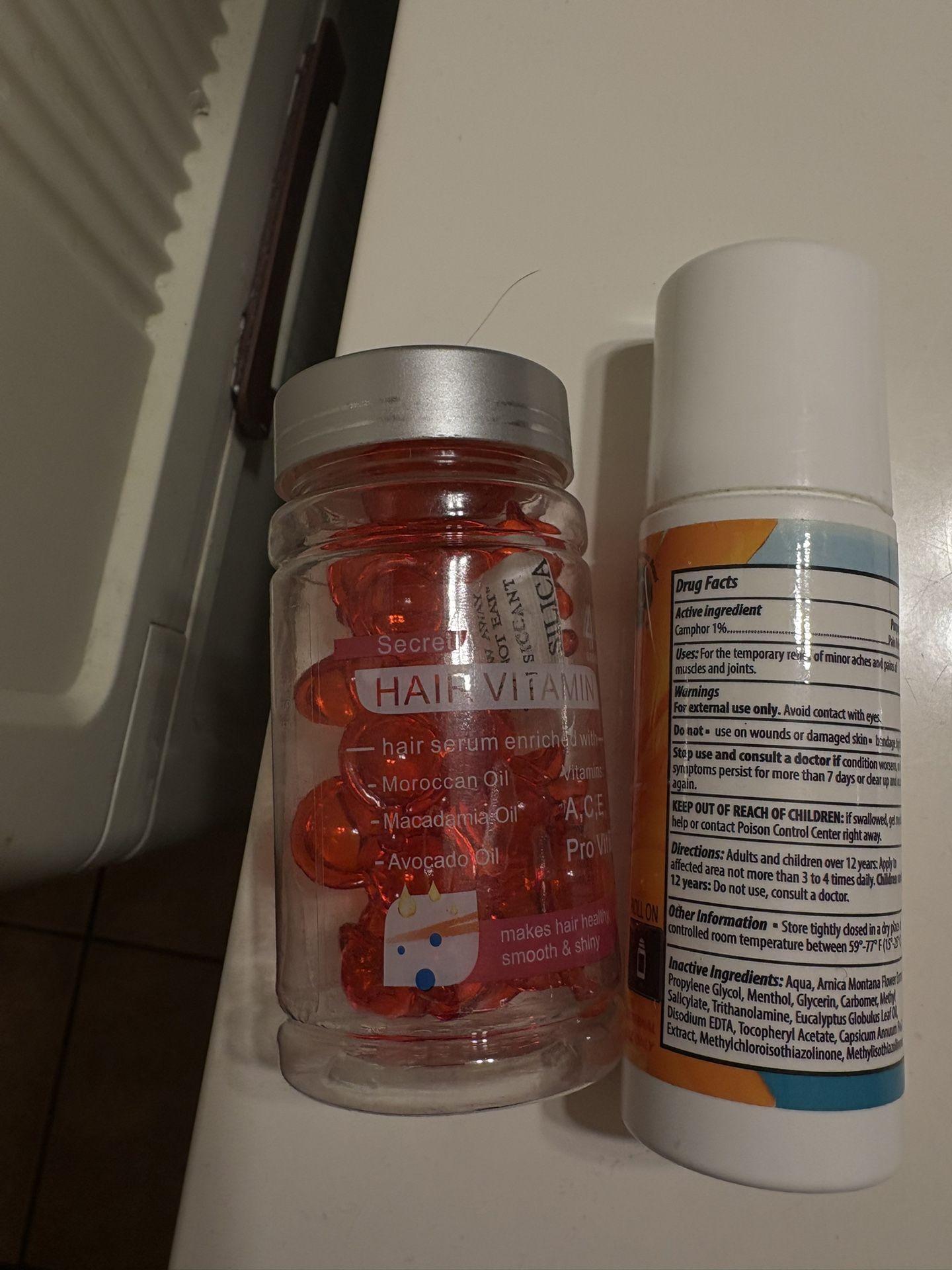 Pain reliever/Hair Vitamins/Liquid Lipstick