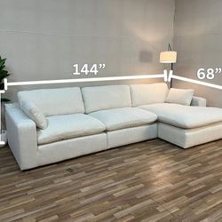 $10 Payment 👌 Hot Deal 🤝ELYZA 3 PIECE RAF/LAF CORNER SECTIONAL WITH CHAISE