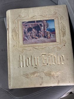 Vintage Holy Bible Gold Hardcover