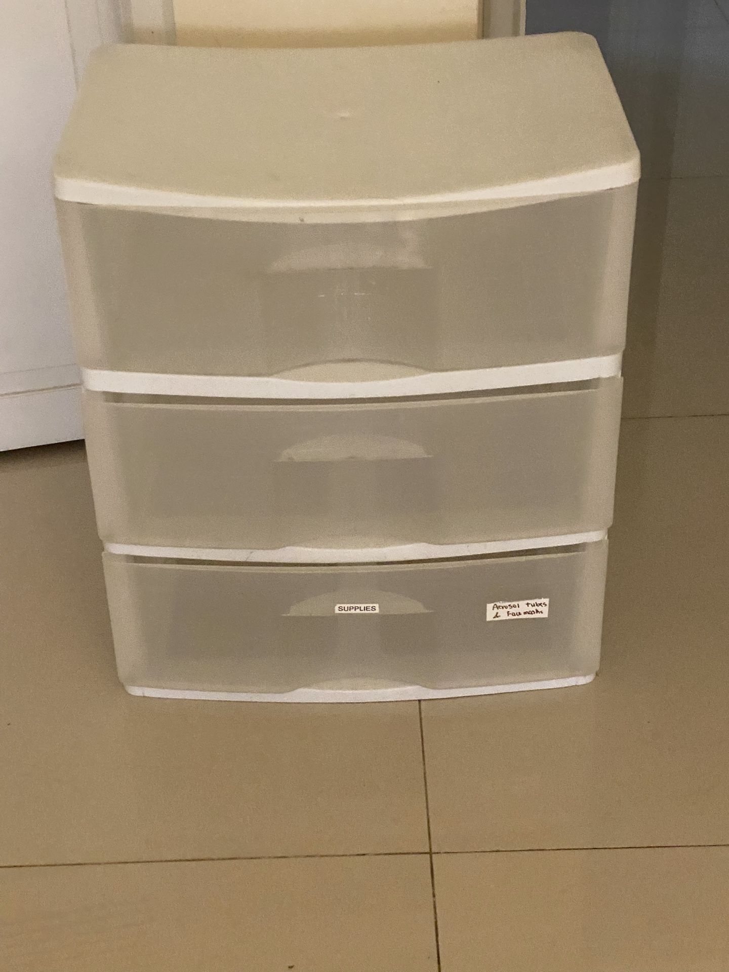 Storage Drawers Plastic Set For $60