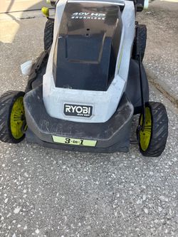 Ryobi 40v self propelled mower and weed trimmer