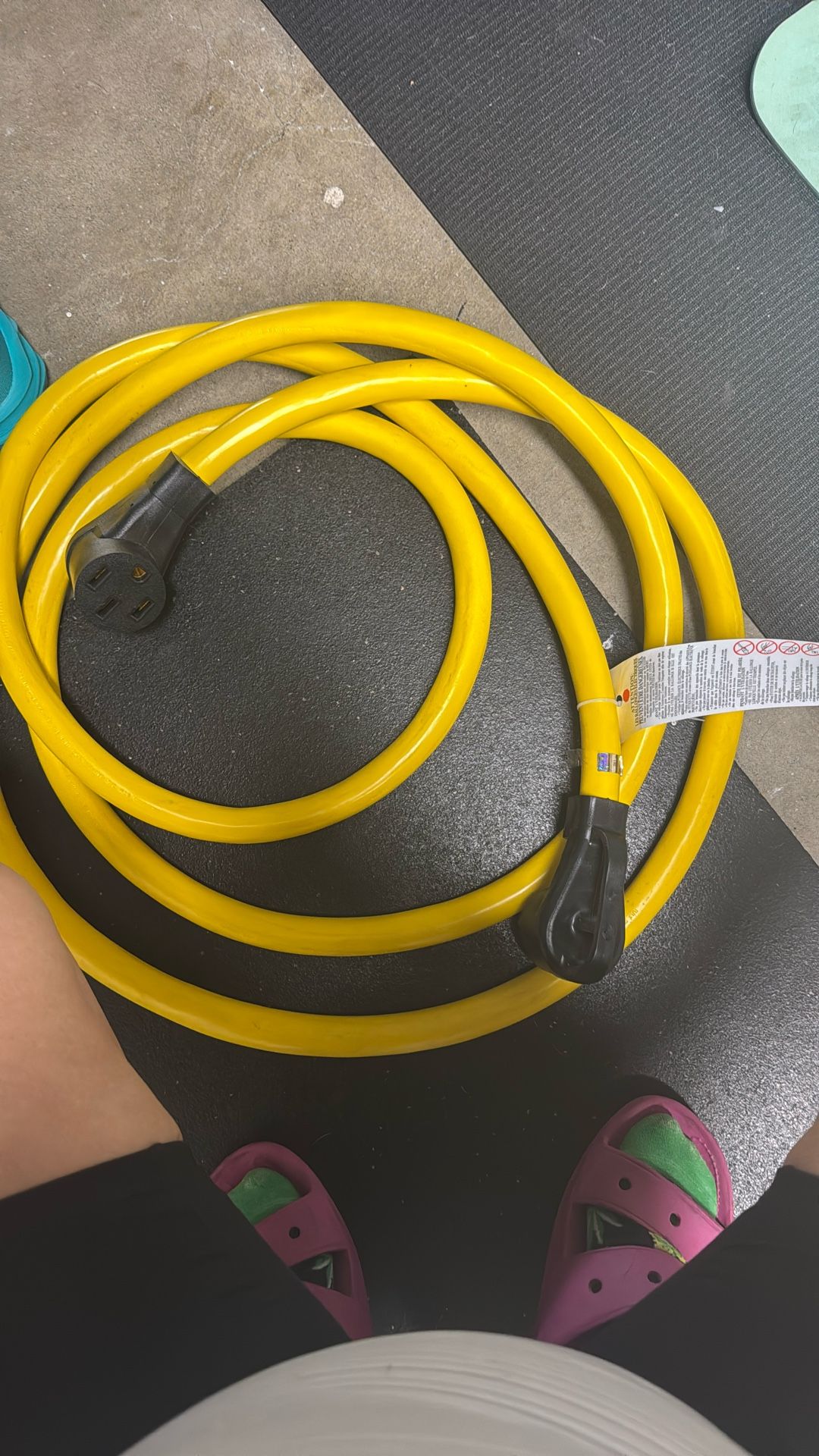RV Power Yellow Extension Cord 15 FT