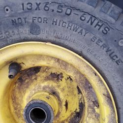 Front Tires Off John Deer