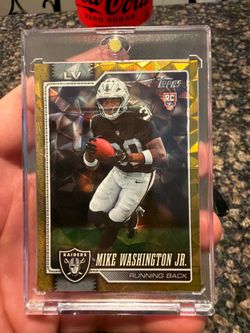 Mike Washington Jr. Topps RC Gold Cracked Ice Card
