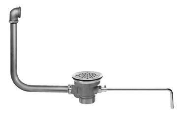 NEW Fisher 24872 Chrome Twist Handle Waste Valve 3-1/2" Sink Opening 1-1/2" Drain Opening Overflow Pipe #4998