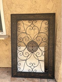 Patio outdoor ironwood decor large wall frame