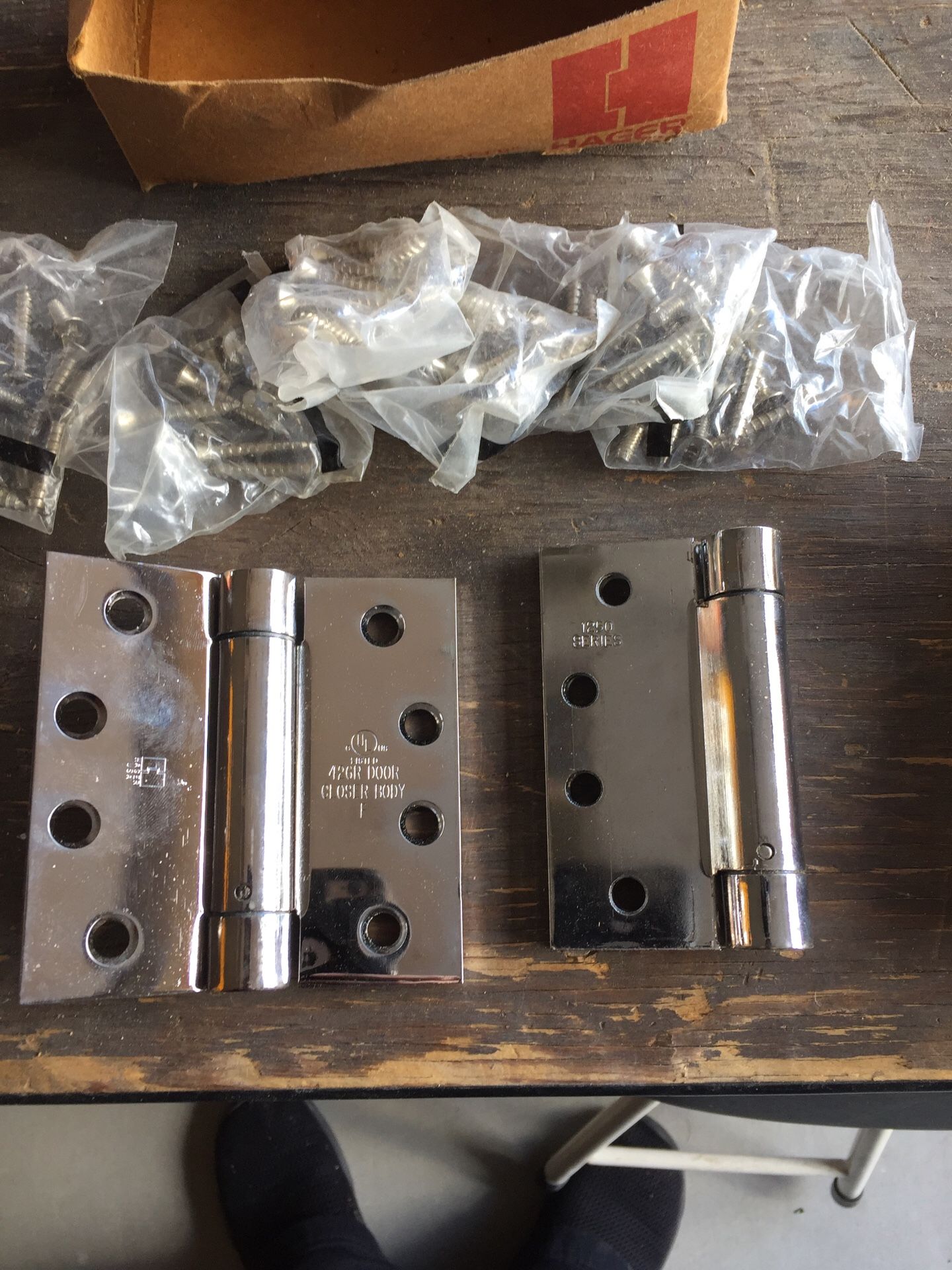 Spring loaded hinges Heavy duty