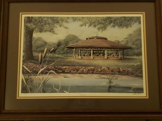 44" Allen Montague Print "The Carousel"