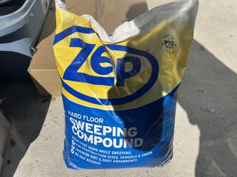 Zep Hard Floor Sweeping Compound 50 lb Bag – New, Unopened