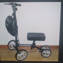 Elenker Wheeled Knee Scooter Walker Steerable With 10-in Front Wheels