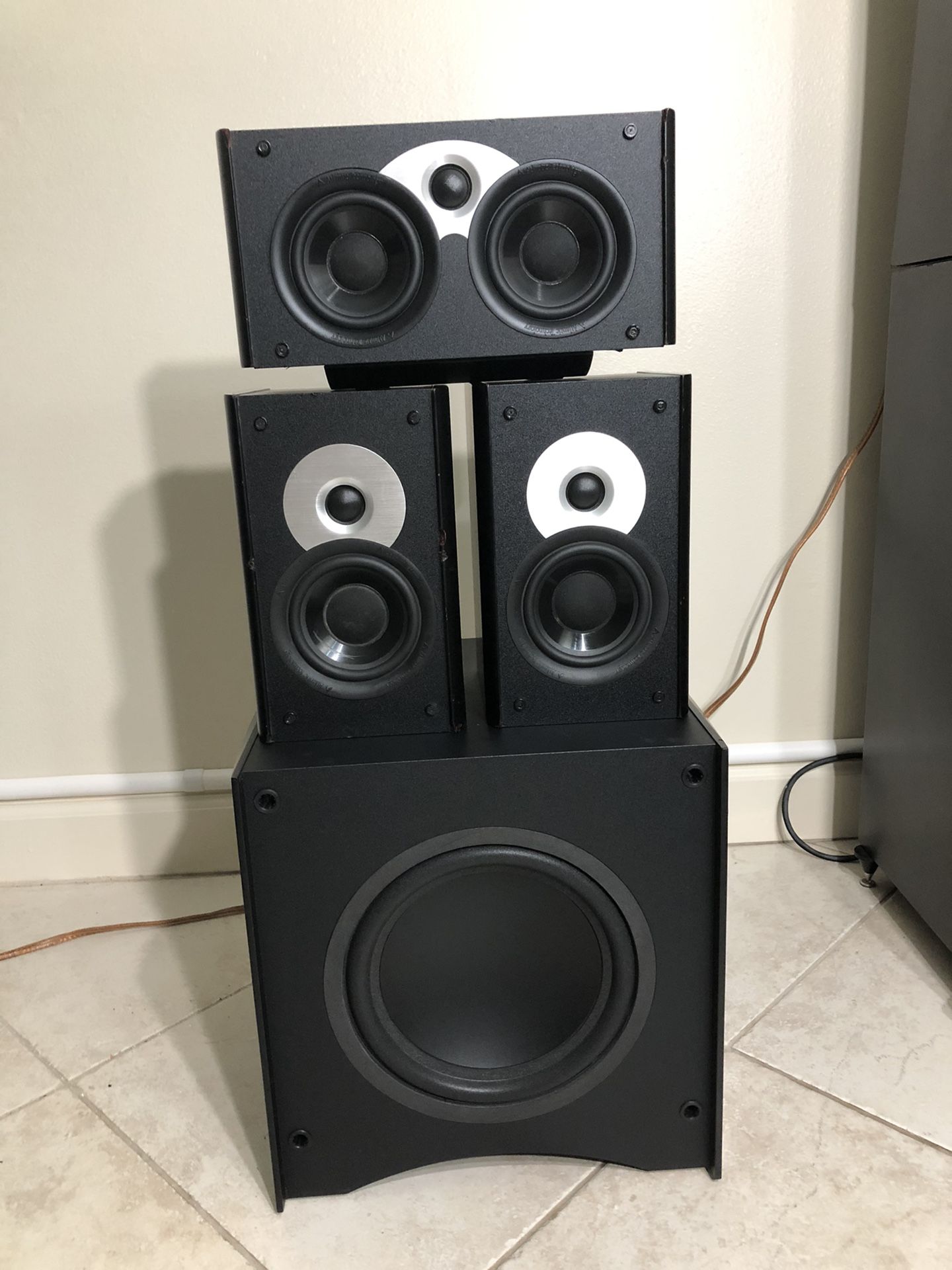 Atlantic Technology Speakers + Powered Subwoofer