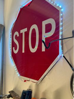 Vintage Oversized a stop sign