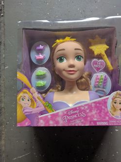 Disney Rapunzel hair dress up doll head