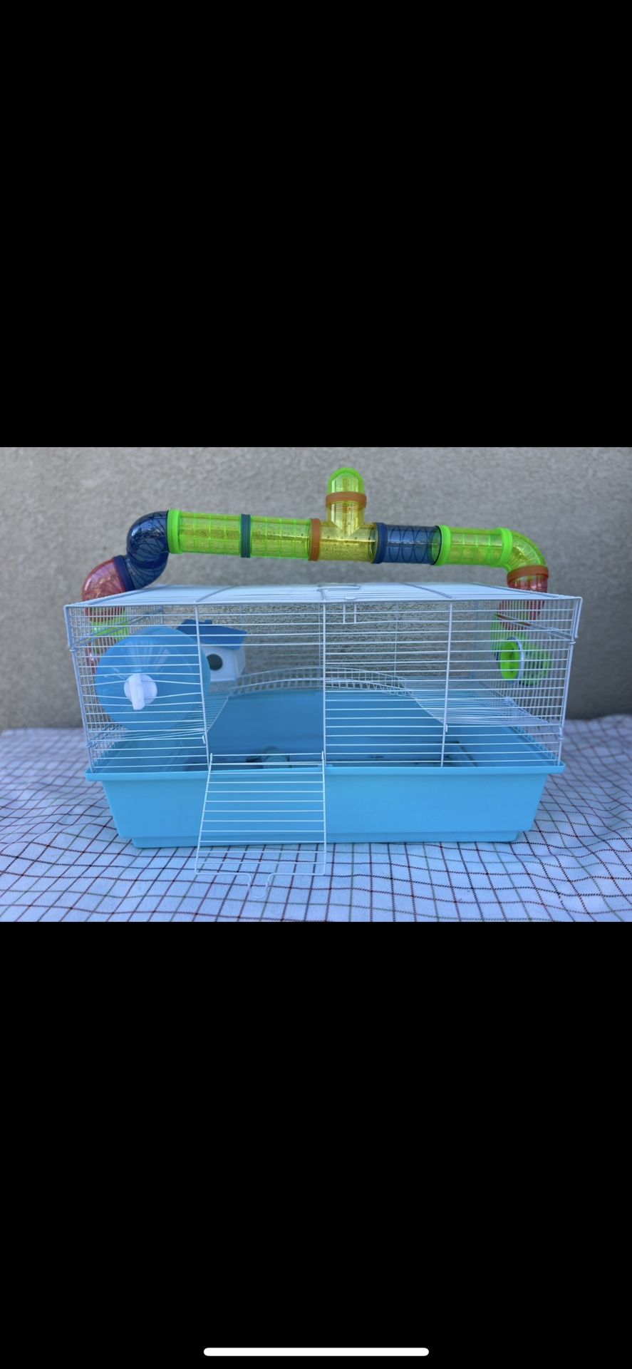 Teal Hamster Cage