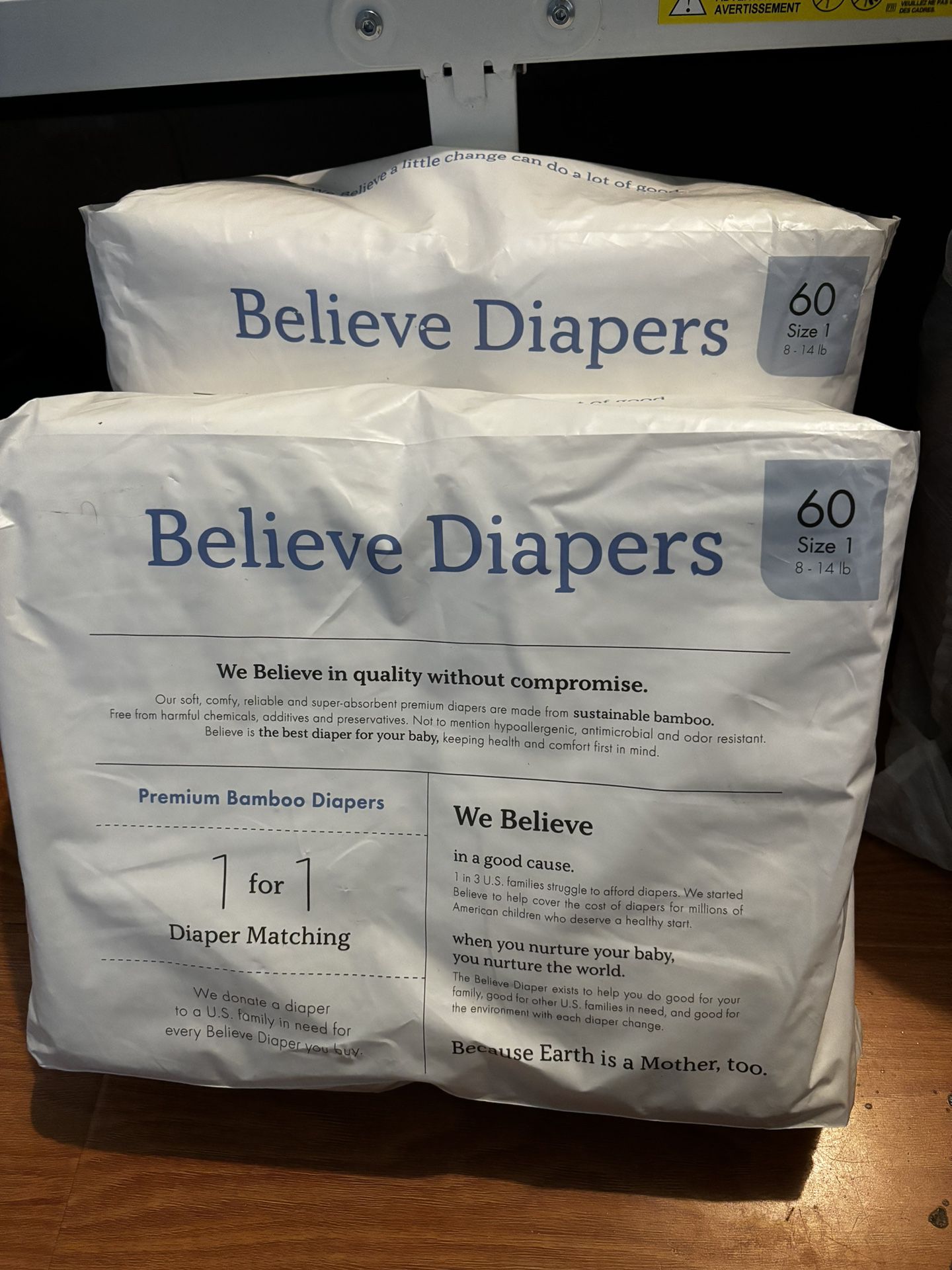 Believe diapers Size 1 