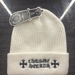 White Chrome Beanie