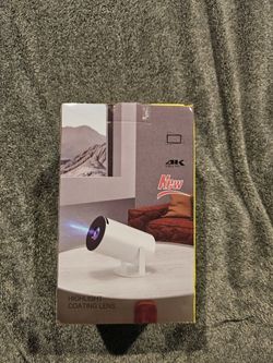 Mini Smart Projector HY300 - 4K Supported Android WiFi Home Theater - Brand New