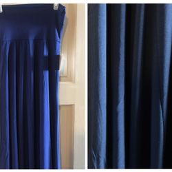 LuLaRoe MAXI Solid Royal Blue Stretch Skirt Dress  NWT - Size 2 XL