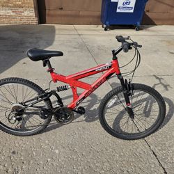 24 inch 2 suspension bike. almost new