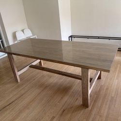 7FT Solid Wood Dining Table – Seats 6–8