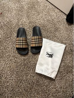 Burberry slides ( size 9-12