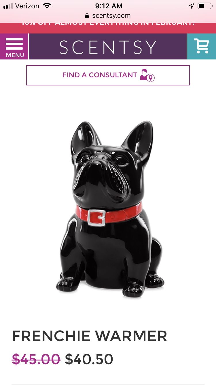 French Bulldog Scentsy Warmer