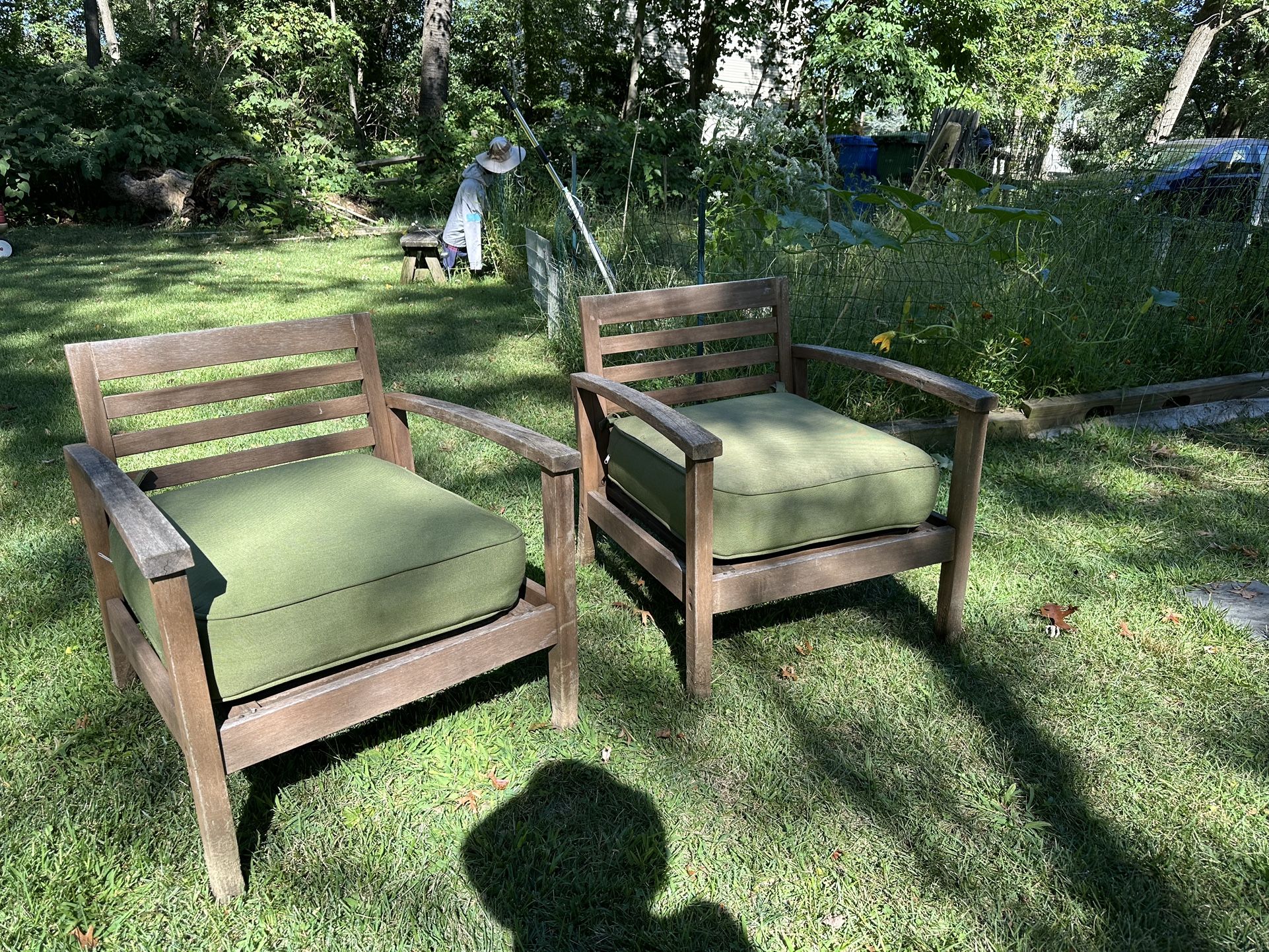 Outdoor Lounge/Patio Chairs With Sunbrella Cushions