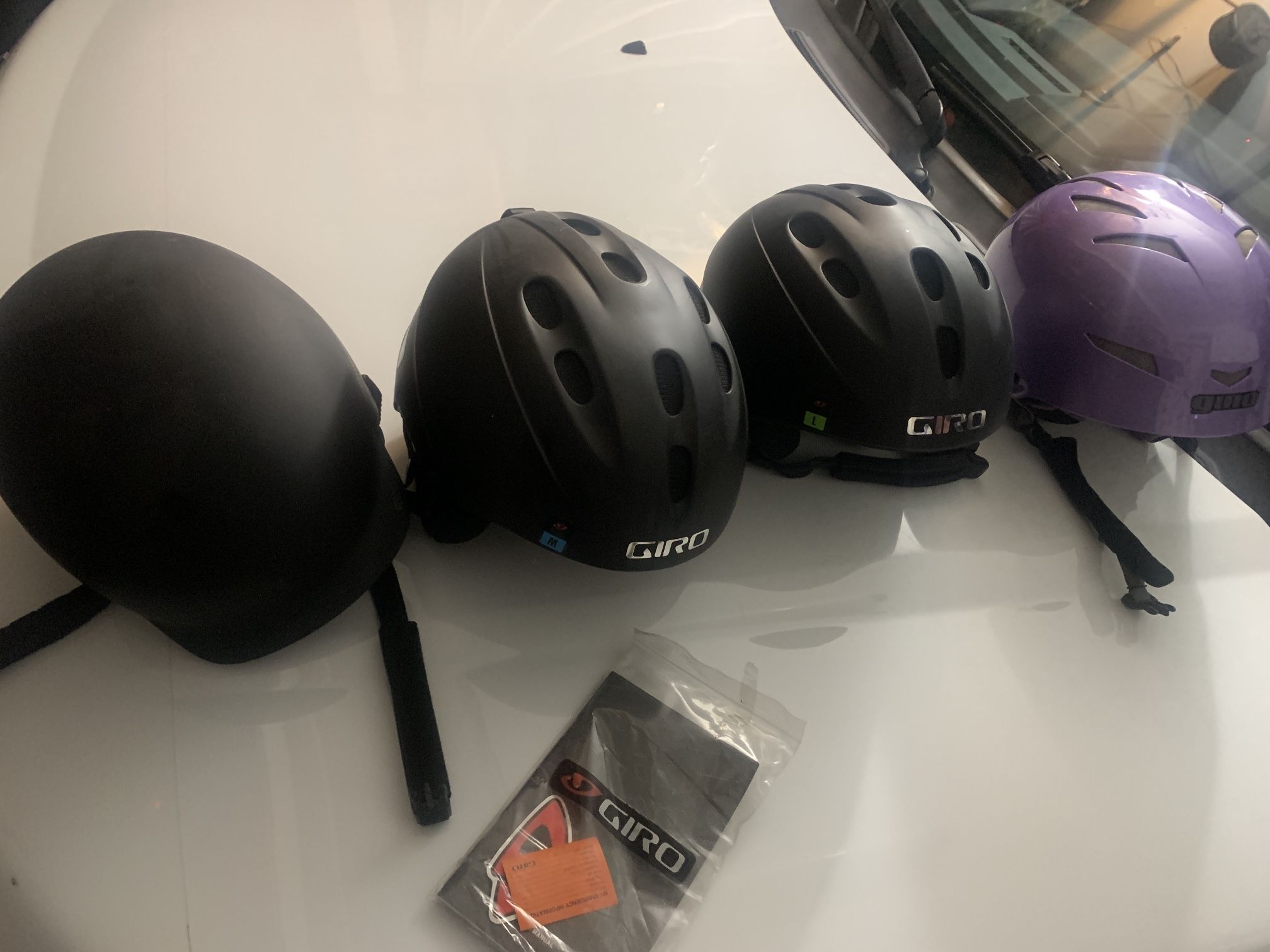 Ski Helmets - All New, Never Worn. From Left To Right XL,M,L,L