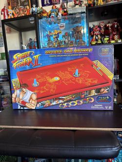 Street Fighter II Arcade Air Hockey Tabletop w/Sound - Air Powered Surface - NEW