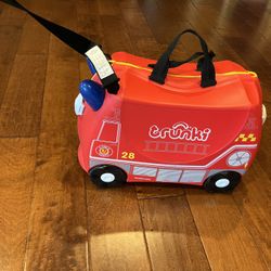 Kids Luggage Firefighter Truck