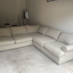 *DELIVERY* Beige Cindy Crawford Very Large 3 Piece Sectional Sofa 