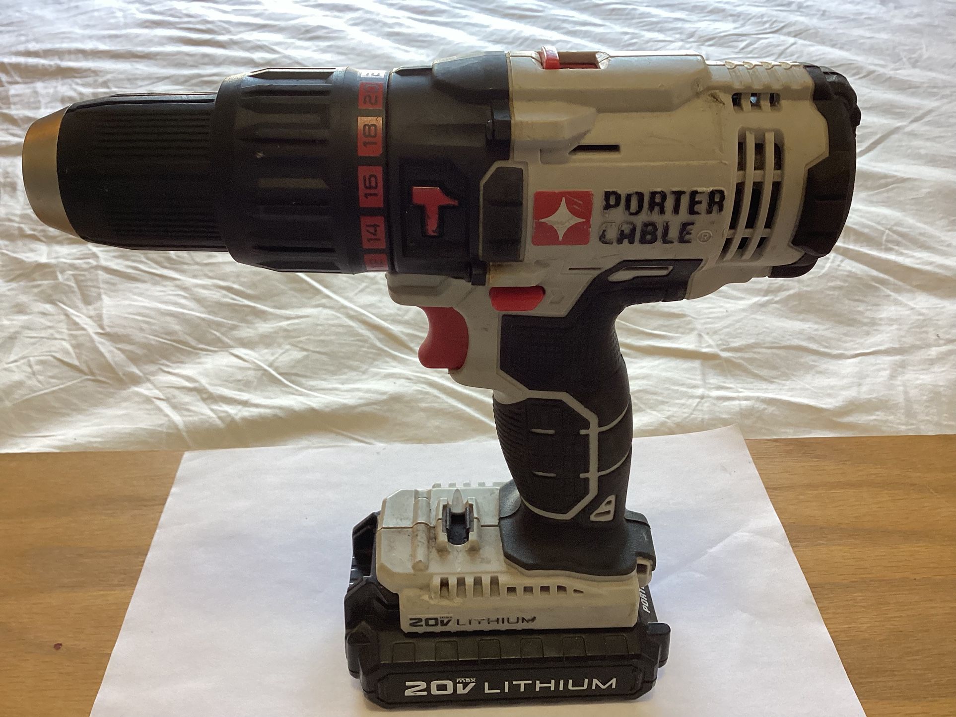 PORTER-CABLE PCC621 20V 1/2 inch Cordless Drill Driver( No Charger)