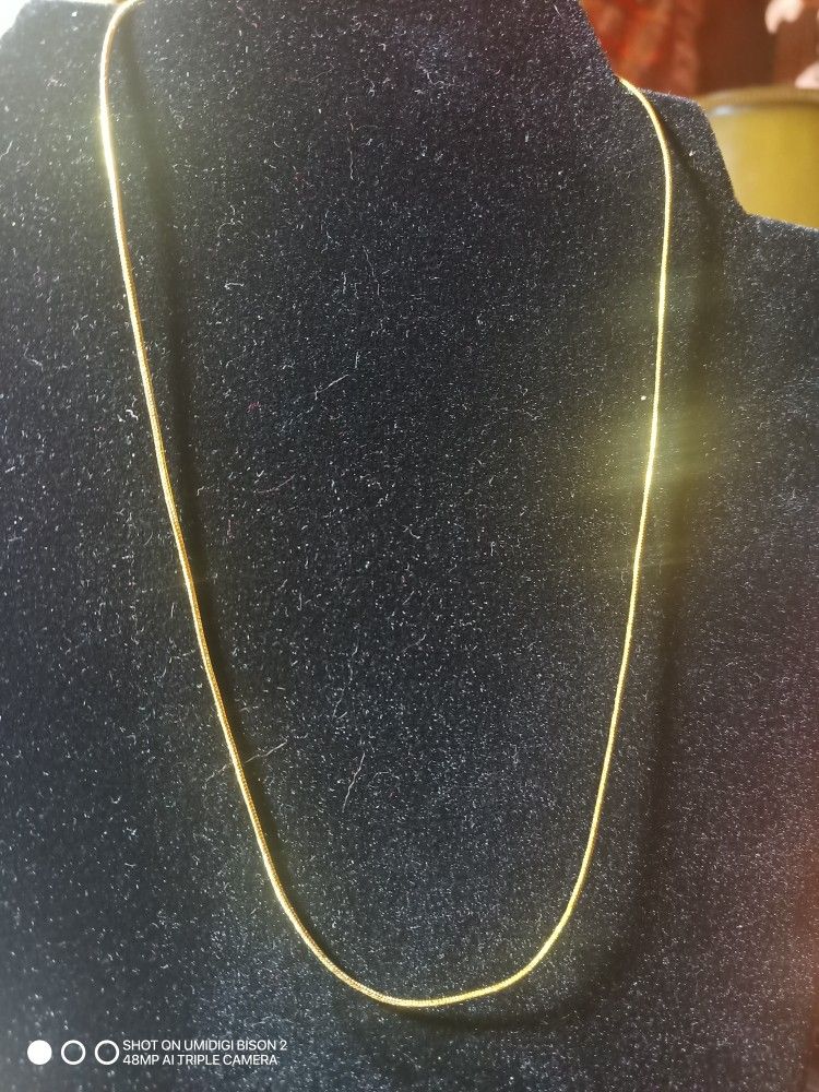 18kt  GOLD "SNAKE" CHAIN/NECKLACE
