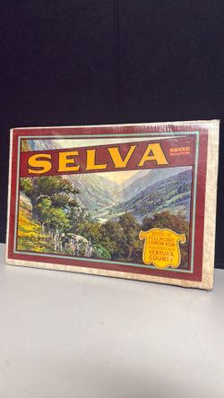 Vintage SELVA Ventura County Lemon Crate Label Display