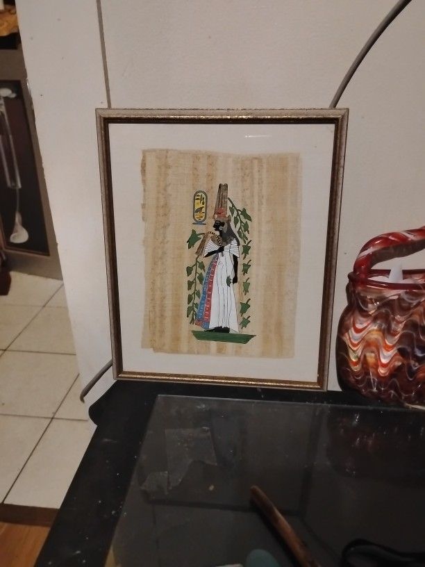 Framed Papyrus Artwork