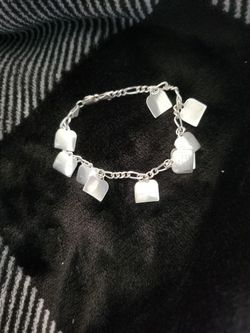 Sterling Silver 10 Commandments Charm Bracelet