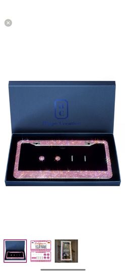 PINK car license plate frame