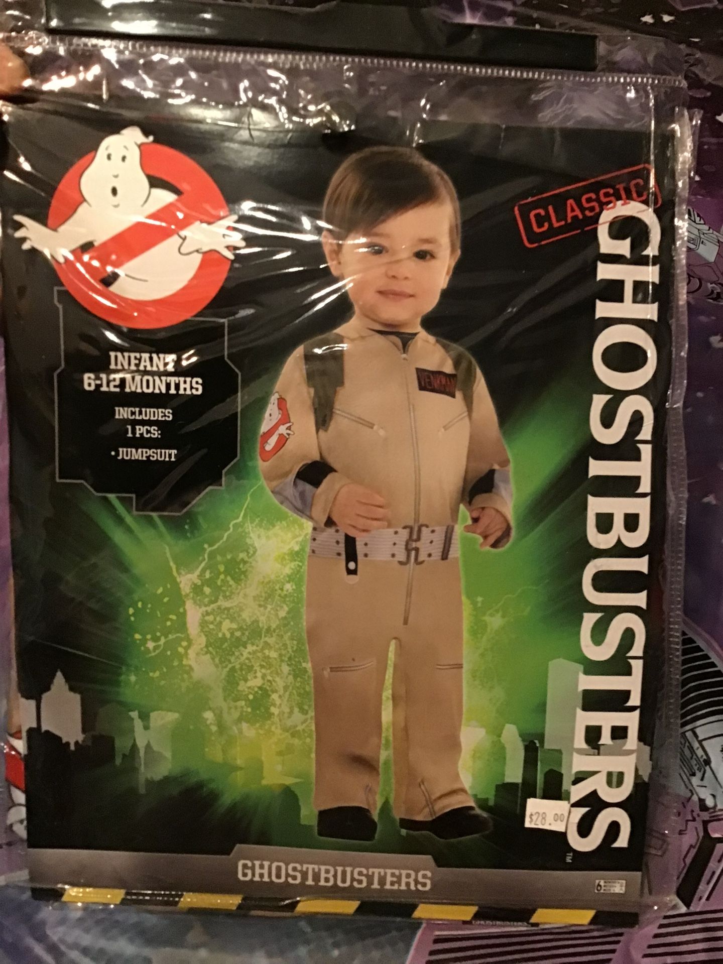 Ghostbusters Infant Costume Size 6-12 Months -NEW