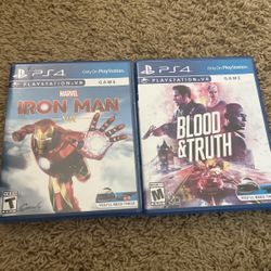 Ps4 Vr Bundle: Iron Man Vr, Blood & Truth Vr