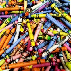 Huge Lot Vtg Crayola Roseart Crayons