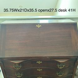 secretary’s desk 35.75 x 21Dx35H great cubbies&drawer space