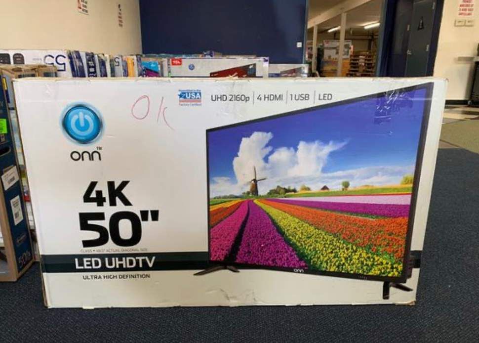 TCL 50” and 55” smart Roku TV new open box D7