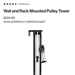Wall And Rack Mounted Pulley Tower