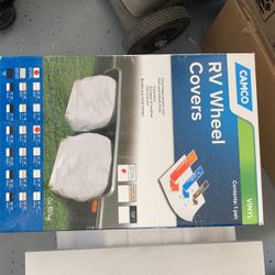 RV Wheel Covers X 2, By Camco. Size 30 X  32 Inches